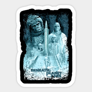 Exploring the Abyss Journey Beneath The Planet Of The Apes Sticker